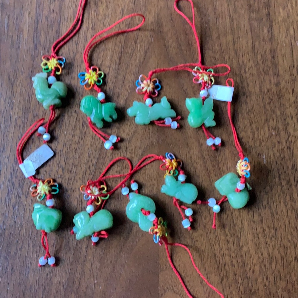 9 Jade Chinese Zodiac Good Luck Charms